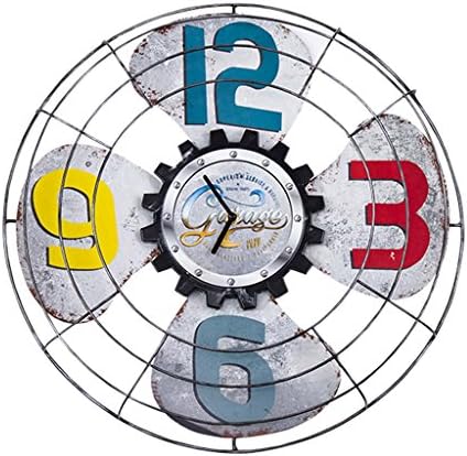 Wall clock Wall Clock, Wine Vintage Mute Bedroom Clock Home Table, Hotel Wall Clock ( Color : E )