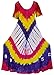 Produktbild La Leela Frauen Casual Vintage Blumen Rayon maxi tie dye Bademoden handgemachtes langes Kleid