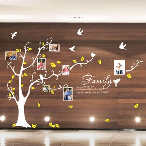 Personalised Family Tree Photo Frames Art Wall Quote Stickers Wall Decals