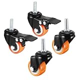 eje x y z excel Tipo de instalación: tallo roscado. Color: negro, naranja. Contenido del paquete: 4 ruedas roscadas.