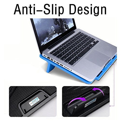 COWEEN Laptop Cooling Pad für 13 Zoll Noteboos in Schwarz - 4