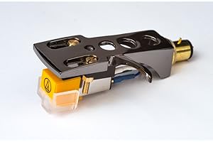 AUDIOORIGIN Spiegel Titan beschichtet Schale, Halter mit AT Tonabnehmer, Nadel für Technics SL 1500, SL 1510, SL 1600, SL 1610, SL1650, SL 1700, SL 1710, SL 1800, SL 1810, SL 1900, SL 1950, SL 2000