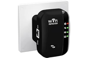 XIAOMGU 2025 Newest WiFi Booster, WiFi Extender, WiFi Repeater, Covers Up to 3650 Sq.ft and 45 Devices, Internet Booster - with Ethernet Port, Quick Setup, Home Wireless Signal Booster, UK plug
