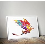 Wie man Ihren Drachen inspirierten Druck ausbildet, Poster A3 11.7 x 16.5 Zoll