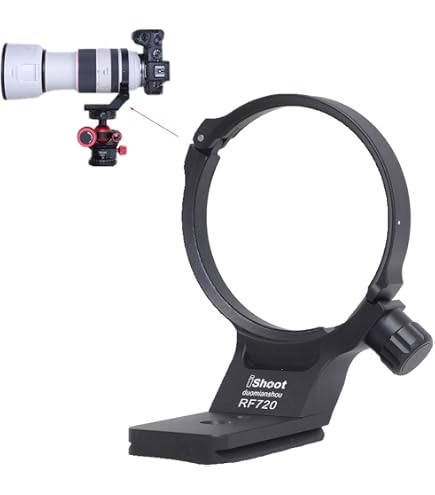 Base Metálica Para Adaptador Canon EF-EOS M | Placa Liberación Rápida Arca-Swiss | Compatible Con Trípodes RRS, Kirk, Benro