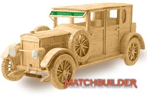 Kit Matchbuilder Hispano Suiza Classic Car Matchstick Modèle