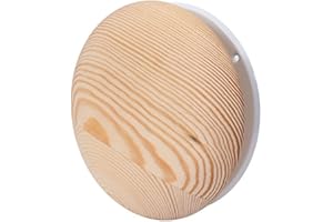 ABOUT VENT 125mm Rund Holz Tellerventil für Sauna - Abluft Zuluft Lüftungsventil - Anemostat, Diffusor, Lüftungsgitter