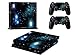 Produktbild Skin Sticker/Aufkleber Folie Nachthimmel Stern schützende Haut Schale für Sony PS4 Konsole und 2 Controller (black sky)