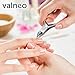 VALNEO Cuticle Cutter and Remover, stainless steel, sharp, curved cutting-edge for fingernails and toenails | 2 Year Satisfaction Guarantee | precision easy grip cuticle nippers for the perfect manicure and pedicure