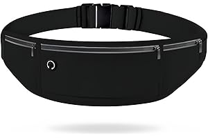 Arvoni Ceinture Running, Ceinture Course a Pied avec 3 Poches Séparées, Sac Banane de Sport Étanche Réglable, Sac Course à Pied, Sport, Fitness, Jogging, Femmes et Hommes, Support de Téléphone 7.5"