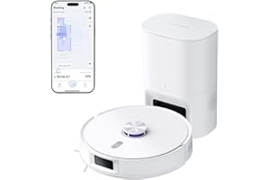 NARWAL Freo S Robot Aspirapolvere Lavapavimenti, 8000Pa, Pulizia Efficace a 8N, Stazione di Svuotamento Automatica da 3.5L, Navigazione Laser LDS e Mappatura 3D, Controllo Remoto via APP