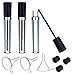 eBoot 8ml Empty Mascara Tube with Eyelash Wand Eyelash Cream Container Bottle, Rubber Inserts, Funnels Set for Castor Oil