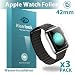 Produktbild Klearlook Apple iWatch 42mm Display Schutzfolie, 3X, HD, Kein Glas, Blasenfrei, Extrem Dünn, 100% kristallklar, Volle Abdeckung, Kinderleicht Installation, 4X Bildschirm Schutz Folien