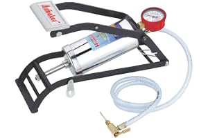 Airmaker SB001 Steel Chrome Plated Air Foot Pump Air Pump for Car or Motorbike or Bicycle Tyre Air Filling