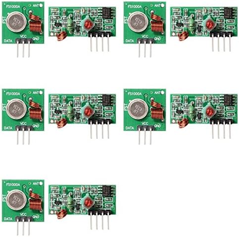 Bonega® 5 pcs 433MHz RF Transmitter Module + Receiver Kit For Arduino/Arm/McU/Raspberry pi/Wireless DIY ARM MCU WL