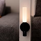 Houten LED Wandlamp - Draadloos Oplaadbaar met Touch Dimming en 360