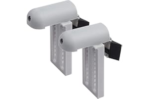 Ventanara® Uchwyty zaciskowe z podkładką uszczelniającą, roleta bez wiercenia, mocowanie zaciskowe, 2 sztuki (uniwersalne uchwyty zaciskowe, szare)