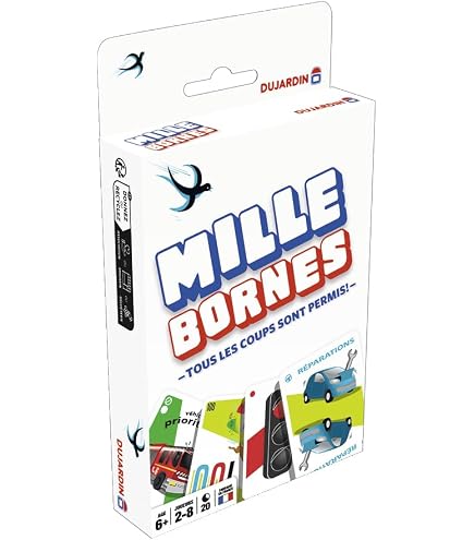 Dujardin Mille Bornes Kartenspiel – Der Zeitlose Klassiker Für 2–8 Spieler, Ab 6 Jahren, Familie & Freunde