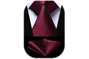 HISDERN Krawaty w kratę dla mężczyzn w kratkę krawat i chusteczka zestaw na ślub formalny biznes