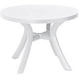 BEST 18511000 Tisch Kansas rund, Durchmesser 100 cm, weiß