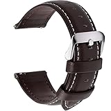 Armband Länge: Die 20mm Armbänder sind 3.15''×4.72''（7.87'' (200mm) Gesamtlänge). 11 (20mm) präzise geschnittene Ösen ermöglichen eine individuelle Anpassung, um eine perfekte Passform zu erreichen.