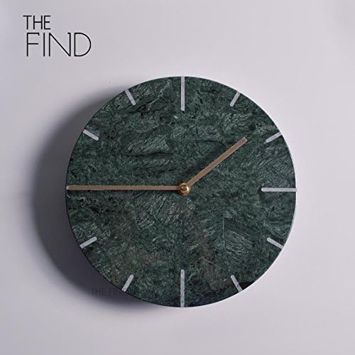 XXIN  Marble Scale Wall Clock Home Decor Home Clocks Wall Clock Karaoke White
