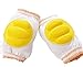 Set of 2 Cotton Mesh Baby Leg Warmers Knee Pads/Protect-Horizontal, Yellow