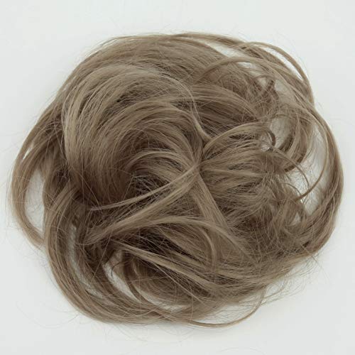 PRETTYSHOP Postizo Coletero Peinado alto, rizado, Moño descuidado,natural de rubio # 103 G25B