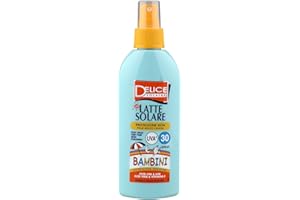 Delice Solaire Latte Solare Spray per Bambini con SPF30 e Filtri UVA/UVB, 150ml