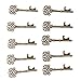 Produktbild Baoblaze 10er Pack Schlüsseform Flaschenöffner KeyRing Öffner Strass Crystal Schlüsselanhänger - Kupfer