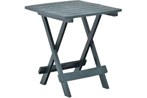 vidaXL Durable Green Folding Garden Table - Weather- & Maintenance-Free - Elegantly Designed Plastic Outdoor Table