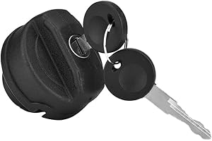 TERISASS Tapón del tanque de combustible Tapón de combustible Tapón de llenado de combustible Tapón de llenado del tanque con bloqueo de gasolina con 2 llaves con cerradura para Beetle 1947-2003 191201551