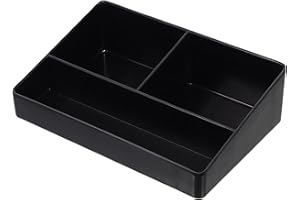 MENAYODA Organiseur de station de café, 3 compartiments, pour sachets de thé, sucreries, boîte de rangement pour thé, café, édulcorant, pot à lait