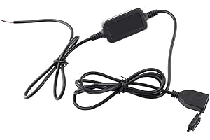 BUACHOIS Chargeur de Téléphone Moto USB 12V 24V à 5V, Câble de Charge et Port d'Alimentation Étanche pour Téléphone Intelligent et GPS