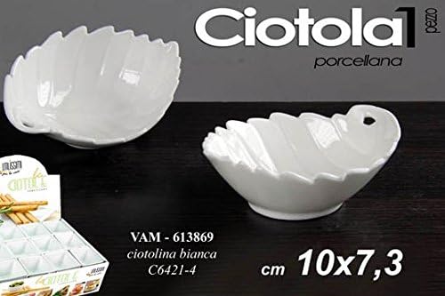 Pack of 1 Bowl White porcelain Rack Container Sauces Squeezy 10 x 7.3 cm