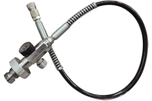 Acesunny Kit di ricarica PCP da 300 bar, valvola di sfiato, manometro, tubo da 60 cm, 4500 Psi Paintball PCP, kit di ricarica dell'aria