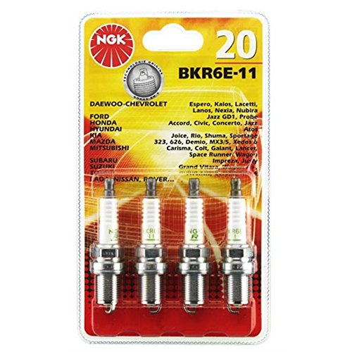 NGK Spark Plugs BKR6E NGK20 Blister 4-11