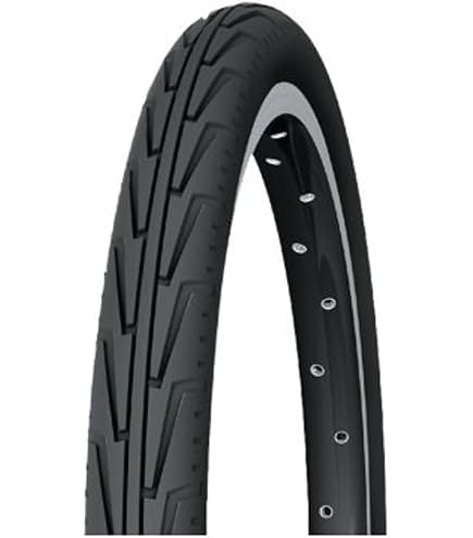 Michelin City J, Pneu Vélo Junior, Tringle Rigide, Blanc, 12 x 1/2 x 1