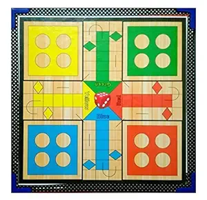 Jaykal 2 in 1 Ludo and Snake Ladder Game (Multicolour, 12 x 12 Inch)