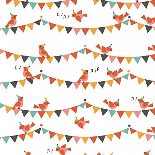 ANIMAL FABRICS - 0.5 Metre - Birds Bunting - WIN090 - Fabric by Windham - 100% Cotton (Birds Bunting WIN090)