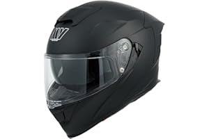 MY Motorrad Integralhelm Vollvisierhelm Mopedhelm mit Sonnenblende für Damen Herren,ECE 22.06 Genehmigung,Modell MY-936