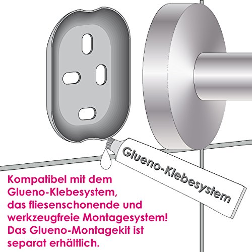 bremermann® Bad-Serie LUCENTE – Glasablage aus hochglänzendem Edelstahl - 5