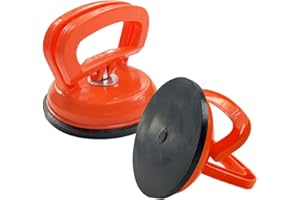 VAKIREYY 2x Ventouses, 50 KG kit débosselage ventouse sous Vide Orange Diamètre 12cm, ventouse en verre Ultra Puissantes, Carrelage Ventouse, Pour réparations électroniques Réparation de Bosses de Carrosserie