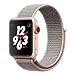 Produktbild TiMOVO Band für Apple Watch 42mm, Weiches Nylongewebe Sport Loop Ersatzband mit Verstellbarem Klettverschluss für iWatch 42mm Serie 3 Serie 2 Serie 1 Rosa Sand