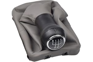 Kakulkomen Pomello del cambio manuale a 5 velocità per VW Beetle 1998-2010 Cabrio 2003-2010 (grigio)