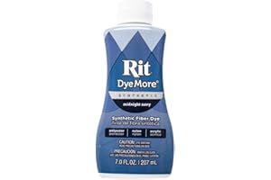 CRAFT COUNTY Rit DyeMore Single Bottle 7 Oz. Synthetic Liquid Fiber Dye for Clothing, Décor, and Crafts – Midnight Navy