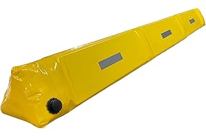 LTCANOPY Protezione dalle inondazioni per porte, barriera contro le inondazioni, gonfiabile, sacco di sabbia alternativo per protezione dalla pioggia (118 x 11,8") (giallo)