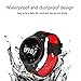 Produktbild WOSOSYEYO CF007 Smart Bracelet Steps Mileages Sports Recording Watch for Android for iOS(Color:Black&Red)