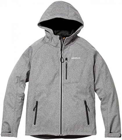 CAT Lifestyle FREMONT Mens Shell Zip Up Hoodie Grey Small