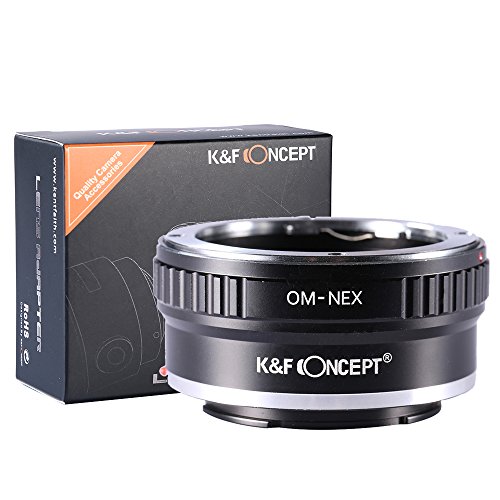 K&F Concept Anello Adattatore OM-NEX per Obiettivo di Olympus OM sulla Fotocamera di Sony NEX-3 NEX-5 EMount